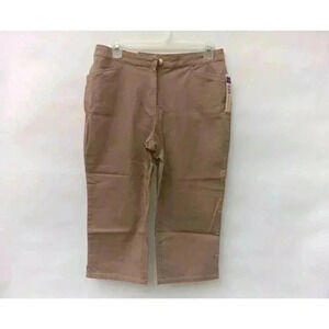 BillBlass Women's Brown Capris Petite Jeanwear Sz 14P